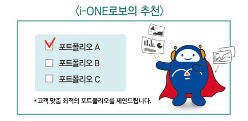 <i-ONE로보의 추천> ✓포트폴리오 A 포트폴리오 B 포트폴리오 C *고객맞춤 최적의 상품을 찾아드립니다.